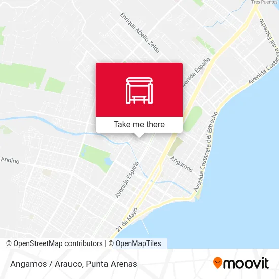 Angamos / Arauco map