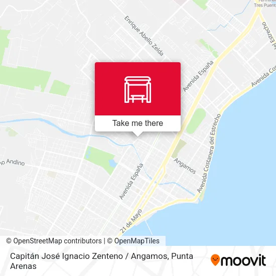 Mapa de Capitán José Ignacio Zenteno / Angamos