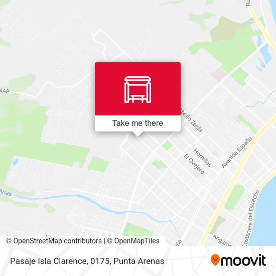 Mapa de Pasaje Isla Clarence, 0175
