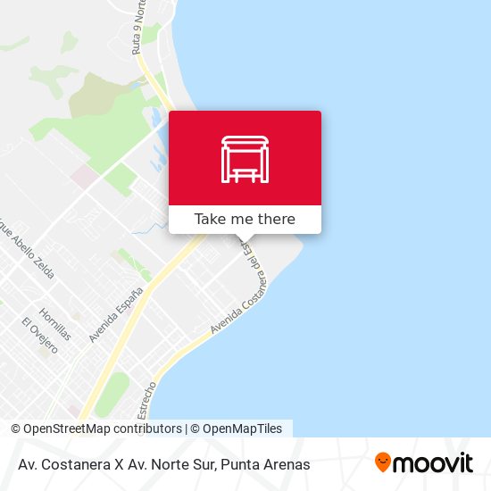Mapa de Av. Costanera X Av. Norte Sur