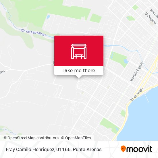 Fray Camilo Henriquez, 01166 map