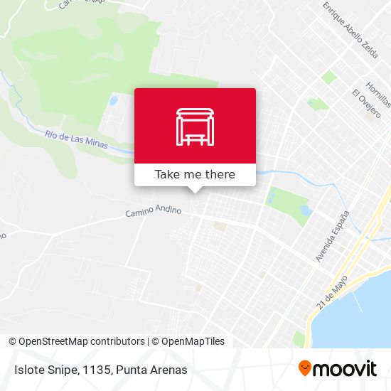 Mapa de Islote Snipe, 1135
