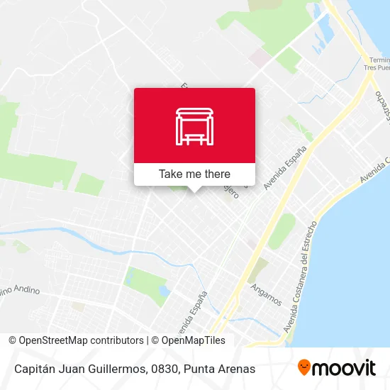 Mapa de Capitán Juan Guillermos, 0830