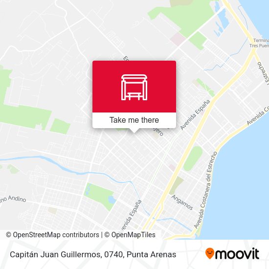 Capitán Juan Guillermos, 0740 map