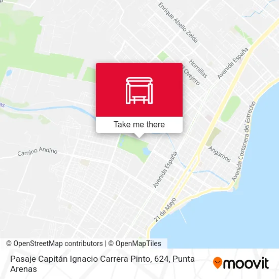 Mapa de Pasaje Capitán Ignacio Carrera Pinto, 624