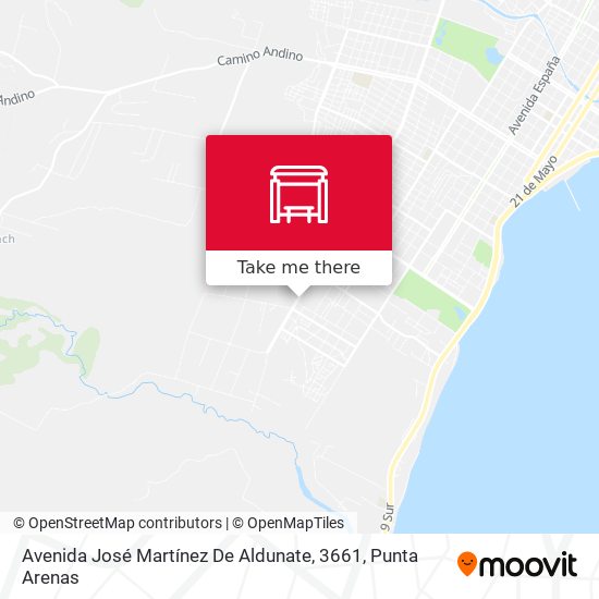 Avenida José Martínez De Aldunate, 3661 map