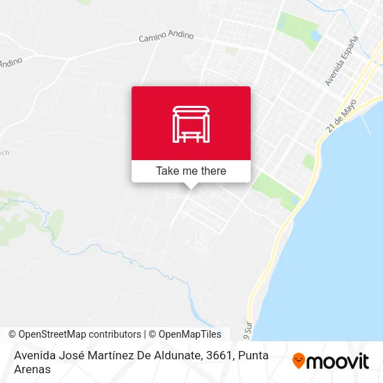 Mapa de Avenida José Martínez De Aldunate, 3661