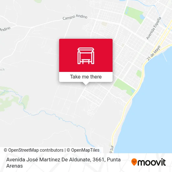 Mapa de Avenida José Martínez De Aldunate, 3661