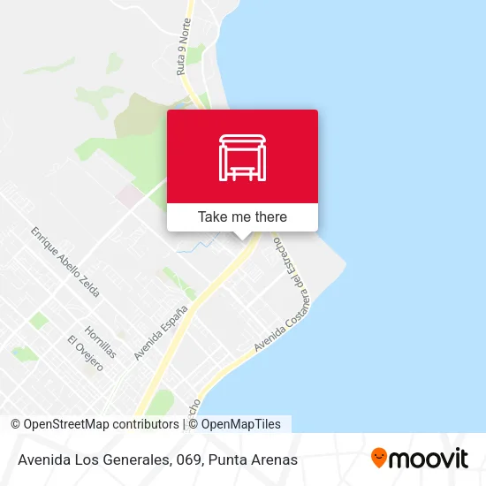 Mapa de Avenida Los Generales, 069
