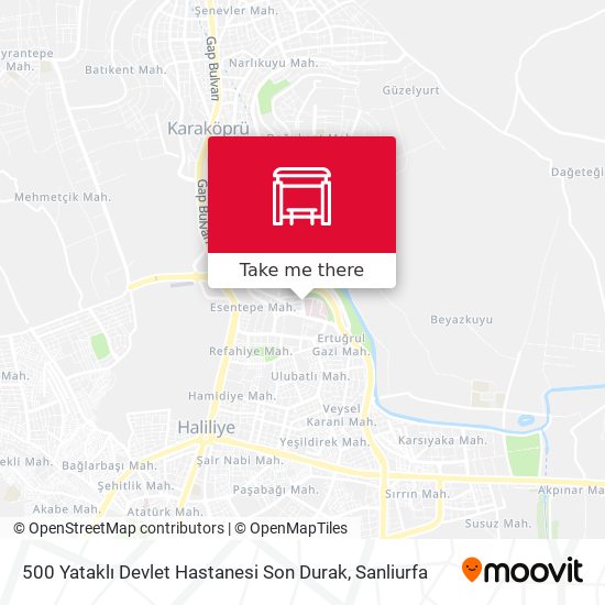 500 Yataklı Devlet Hastanesi Son Durak map