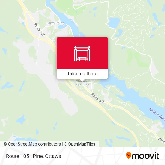 Route 105 | Pine map