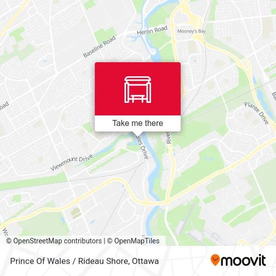 Prince Of Wales / Rideau Shore map
