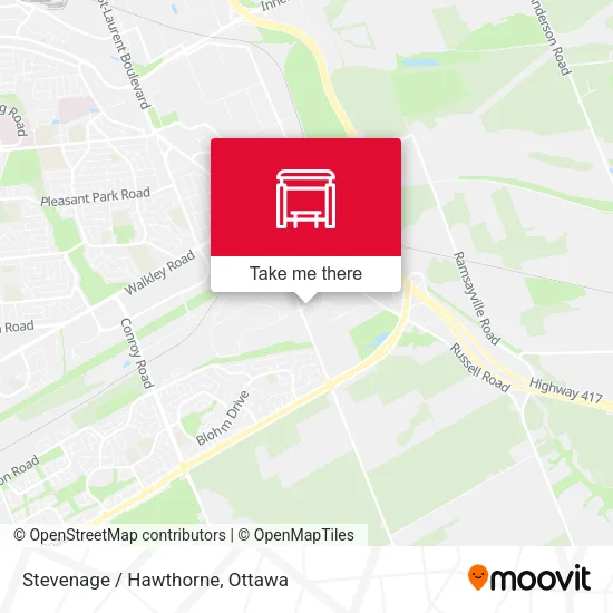Stevenage / Hawthorne map