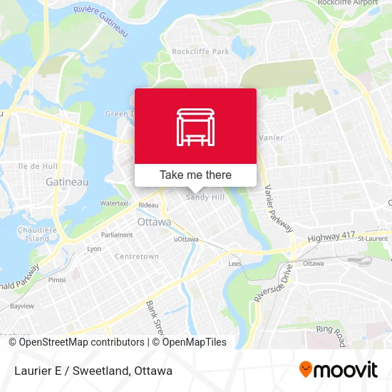 Laurier E / Sweetland map
