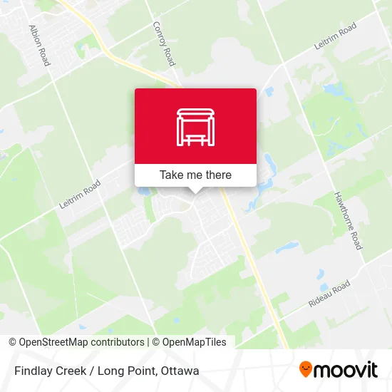 Findlay Creek / Long Point map