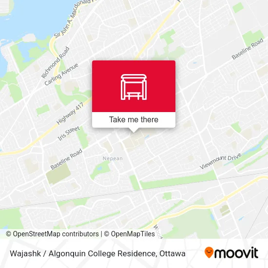Wajashk / Algonquin College Residence map