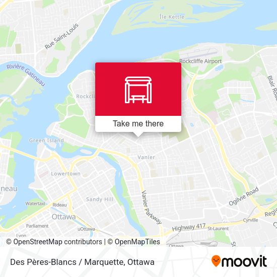 Des Pères-Blancs / Marquette map