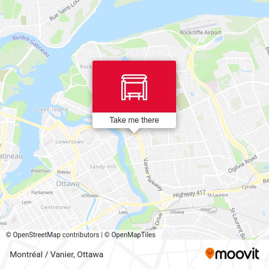 Montréal / Vanier map