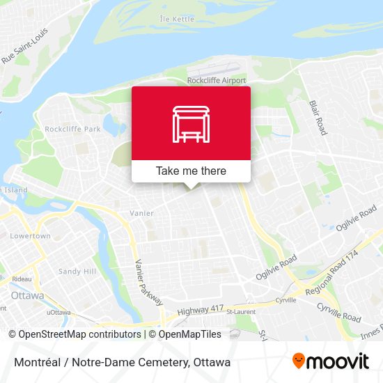 Montréal / Notre-Dame Cemetery map