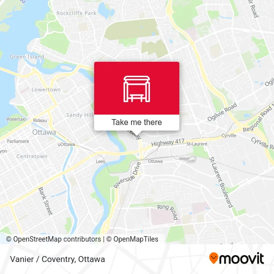 Vanier / Coventry map