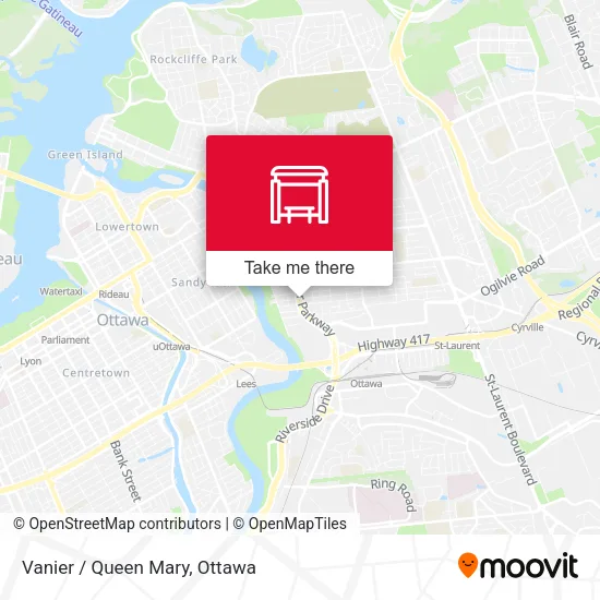 Vanier / Queen Mary map