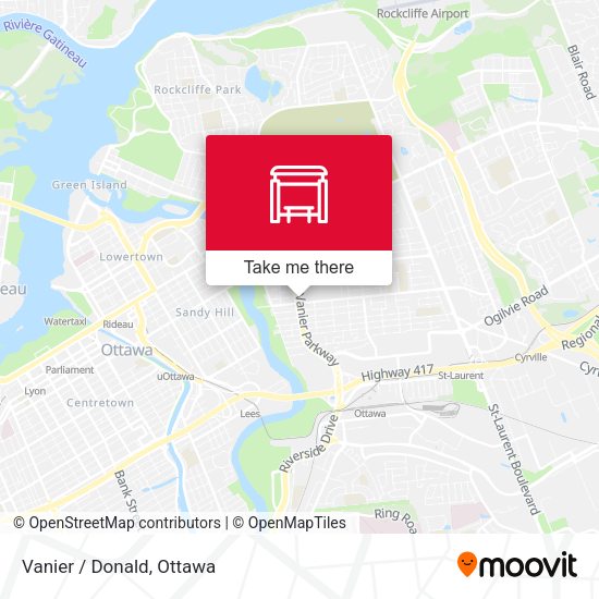 Vanier / Donald map