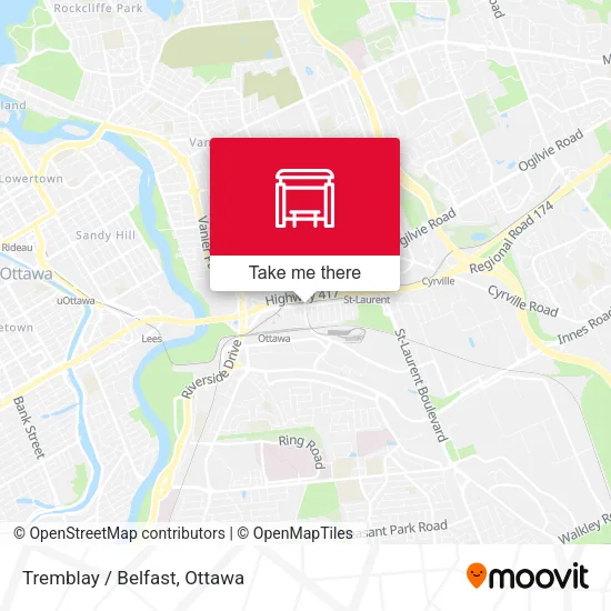 Tremblay / Belfast map