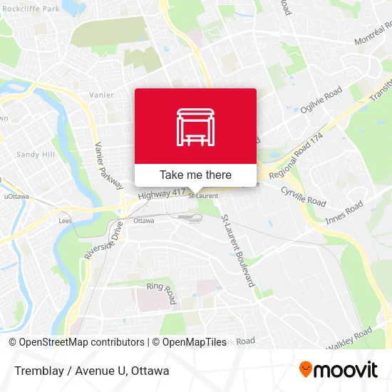 Tremblay / Avenue U map