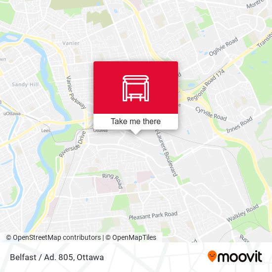 Belfast / Ad. 805 map