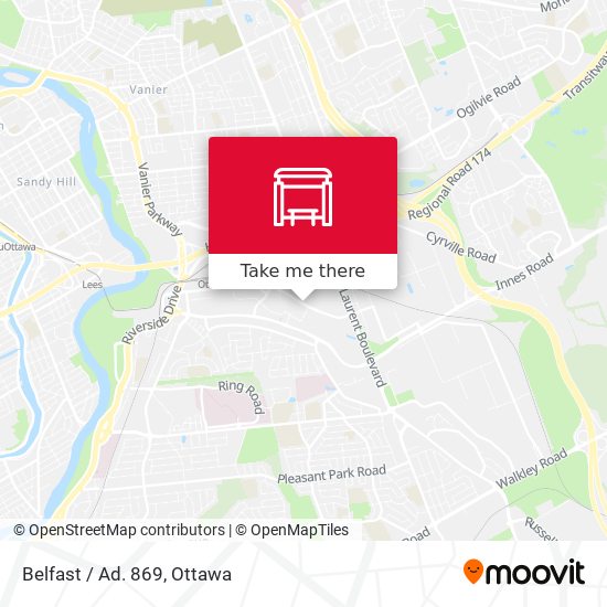 Belfast / Ad. 869 map