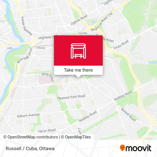 Russell / Cuba map