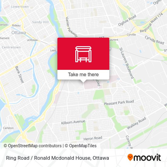 Ring Road / Ronald Mcdonald House map