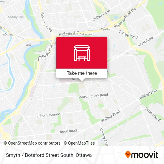Smyth / Botsford Street South map