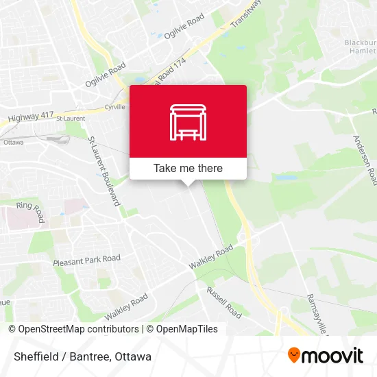 Sheffield / Bantree map