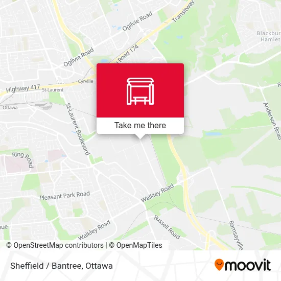 Sheffield / Bantree map