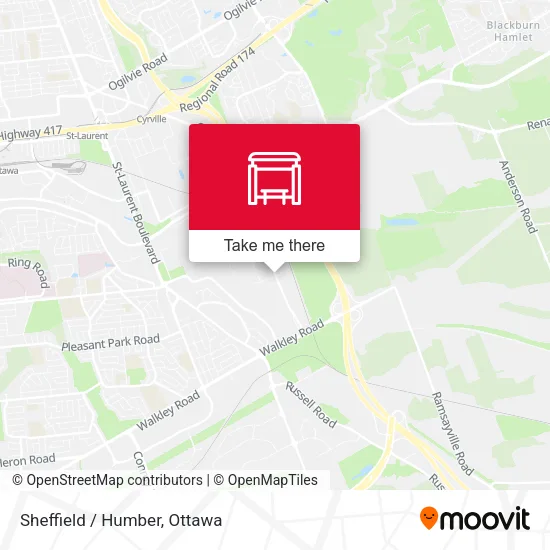 Sheffield / Humber map
