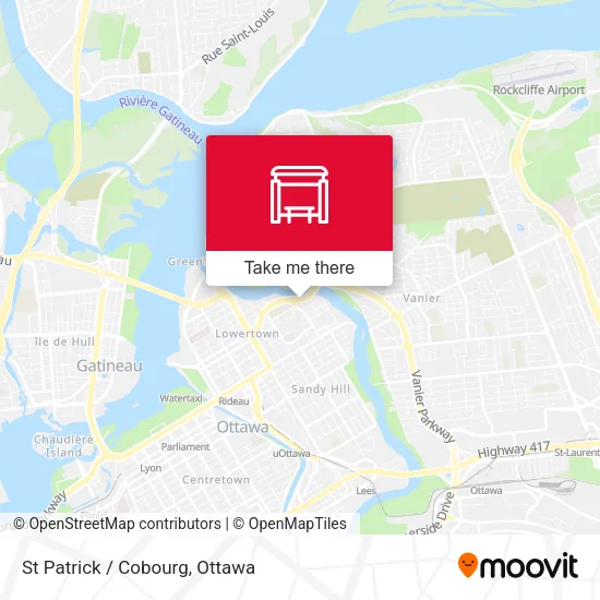 St Patrick / Cobourg map