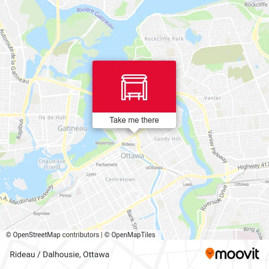 Rideau / Dalhousie map