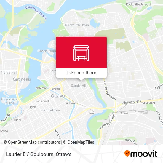 Laurier E / Goulbourn map