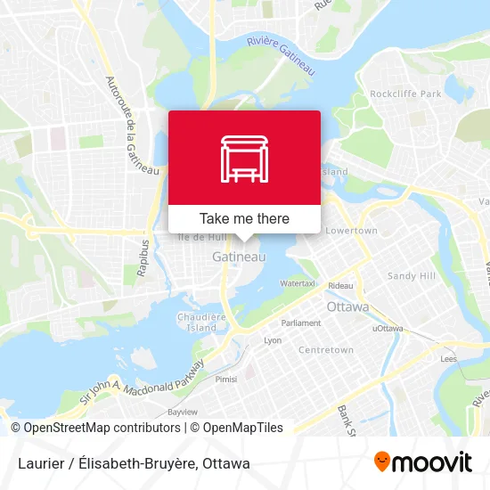 Laurier / Élisabeth-Bruyère map
