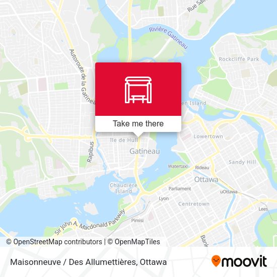 Maisonneuve / Des Allumettières map
