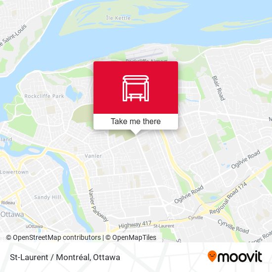 St-Laurent / Montréal map