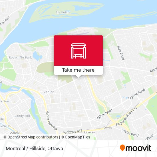 Montréal / Hillside map