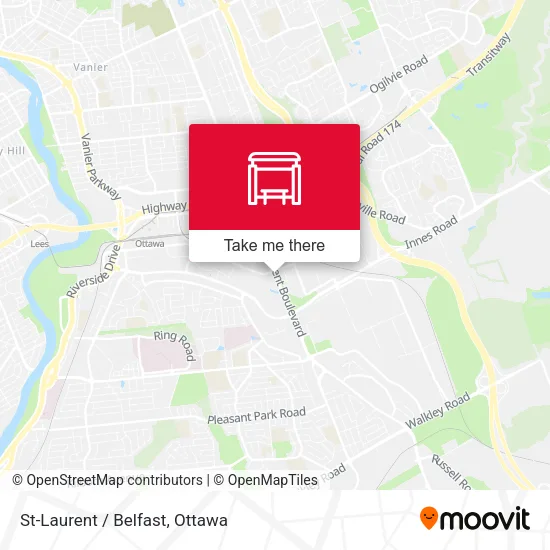 St-Laurent / Belfast map