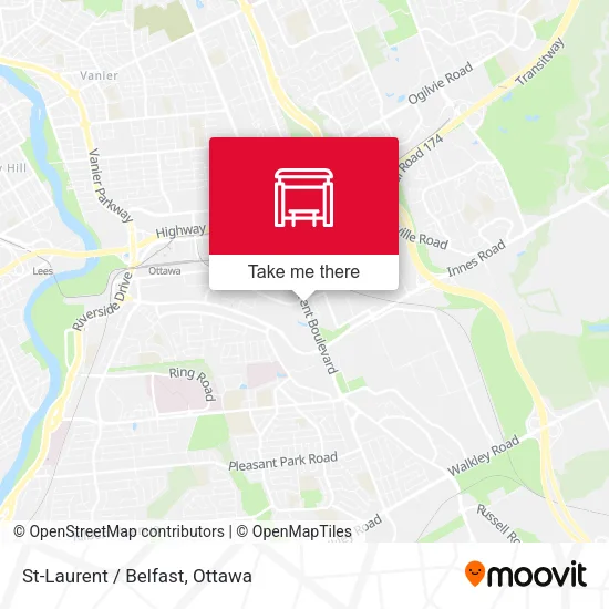 St-Laurent / Belfast map