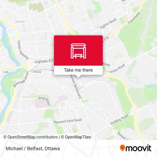 Michael / Belfast map