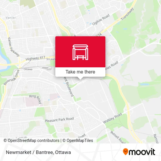 Newmarket / Bantree map
