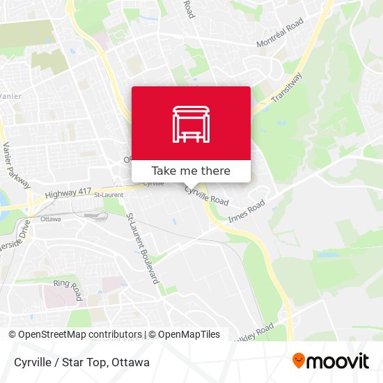 Cyrville / Star Top map
