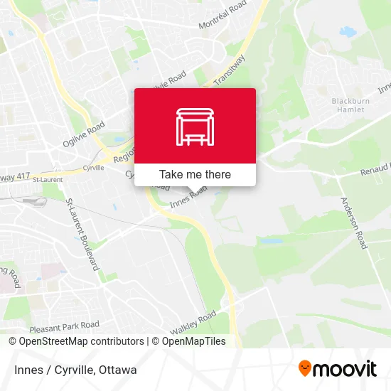 Innes / Cyrville map