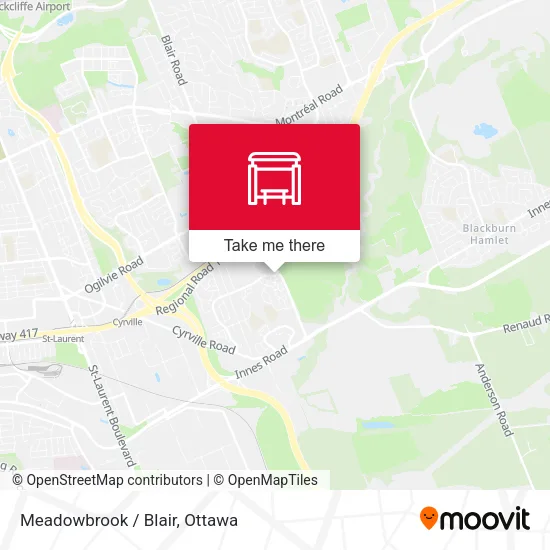 Meadowbrook / Blair map